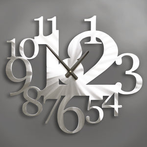Big Time Clock- 18 inch - by Sondra Gerber - ©Sondra Gerber - Metal Petal Art LLC