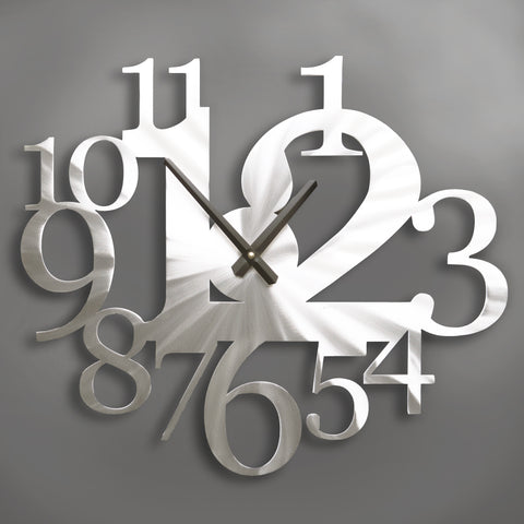 Big Time Clock- 18 inch - by Sondra Gerber - ©Sondra Gerber - Metal Petal Art LLC