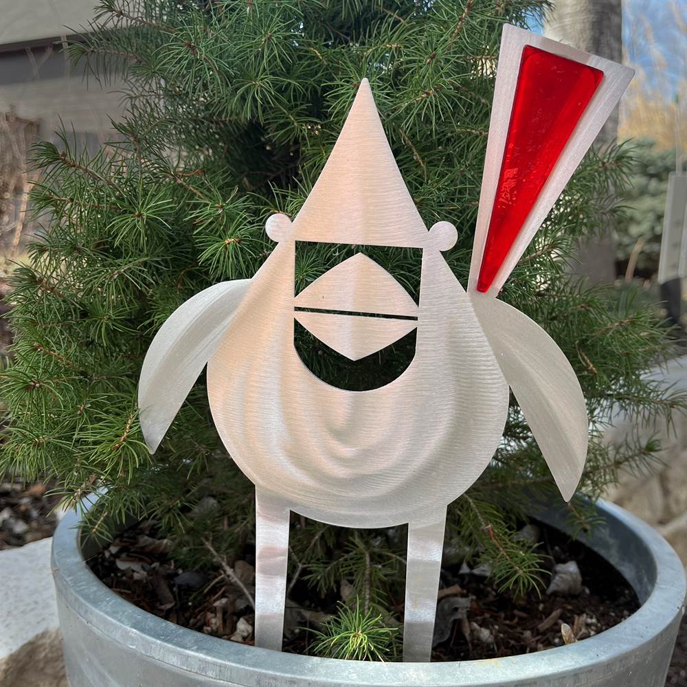 Garden Cardinal Large poke – Sondra Gerber - Metal Petal Art