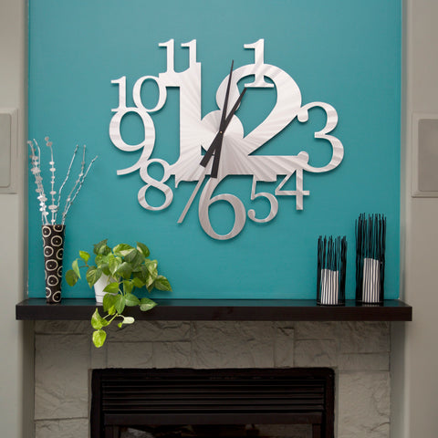 Big Time Clock- 32inch - by Sondra Gerber - ©Sondra Gerber - Metal Petal Art LLC