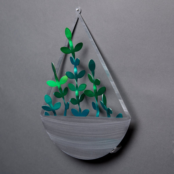 Hanging Succulent Plant - by Sondra Gerber - ©Sondra Gerber - Metal Petal Art LLC