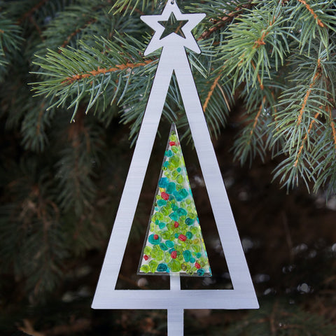 Twist Tree Ornament - by Sondra Gerber - ©Sondra Gerber - Metal Petal Art LLC
