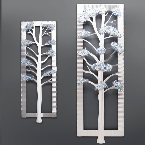 Four Seasons with Glass - by Sondra Gerber - ©Sondra Gerber - Metal Petal Art LLC